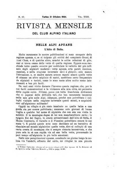 Rivista mensile del Club alpino italiano