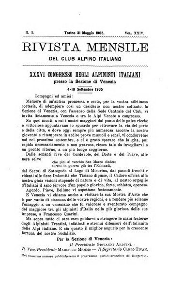 Rivista mensile del Club alpino italiano