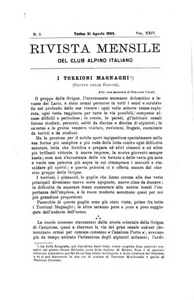 Rivista mensile del Club alpino italiano