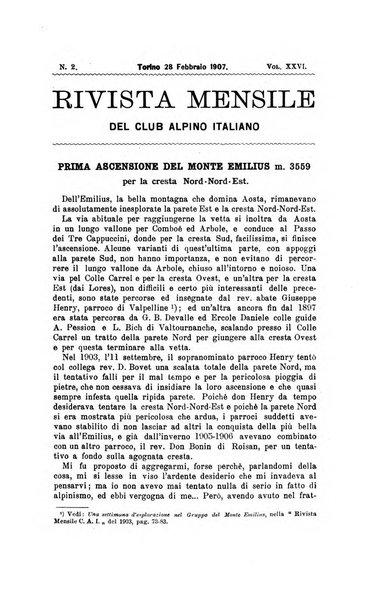 Rivista mensile del Club alpino italiano