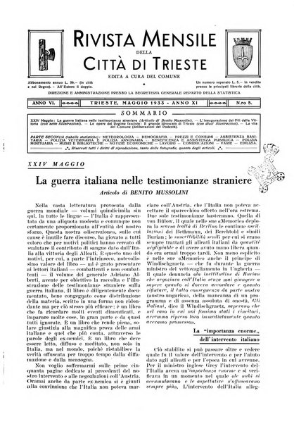 Rivista mensile della città di Trieste