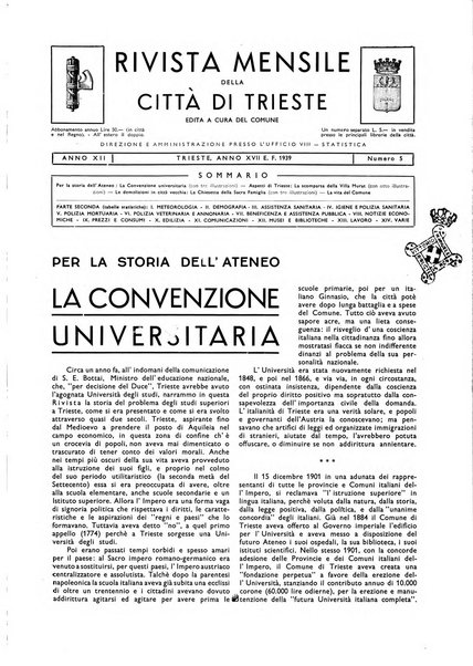 Rivista mensile della città di Trieste