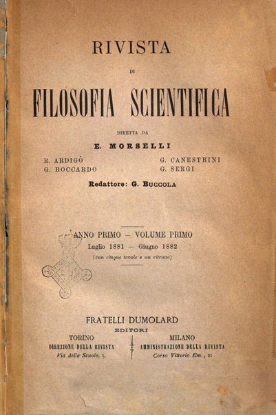 Rivista di filosofia scientifica