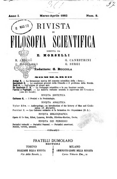 Rivista di filosofia scientifica