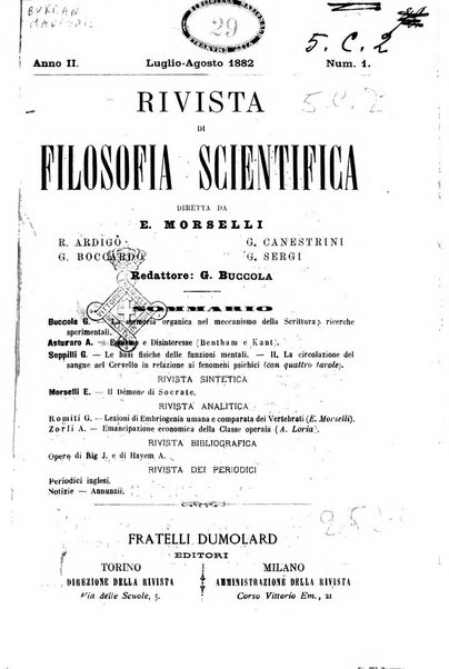 Rivista di filosofia scientifica