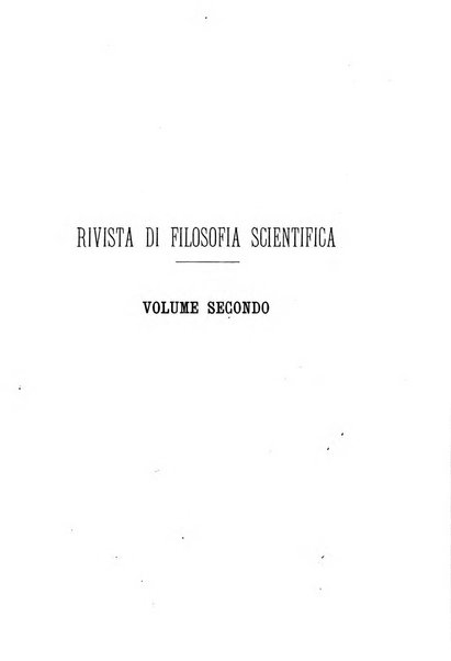 Rivista di filosofia scientifica