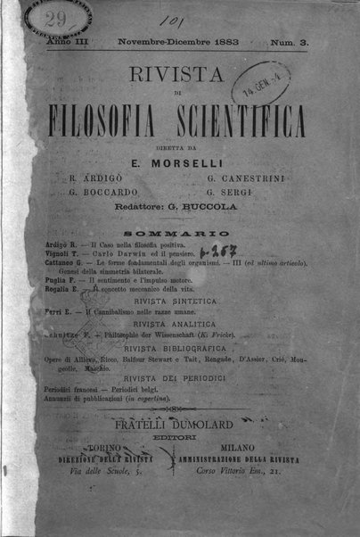 Rivista di filosofia scientifica