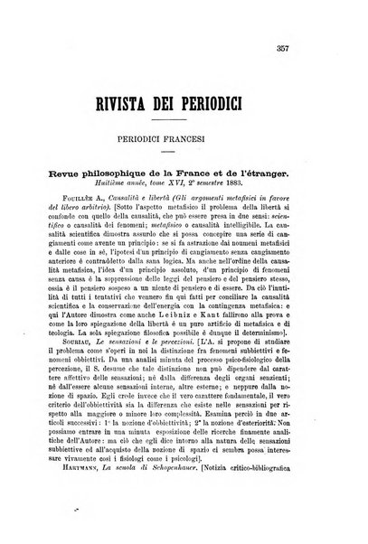 Rivista di filosofia scientifica