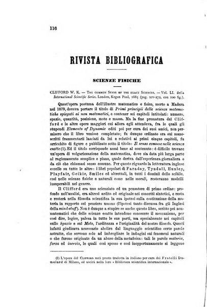 Rivista di filosofia scientifica