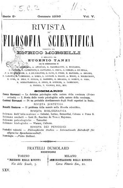 Rivista di filosofia scientifica