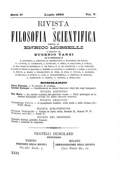 Rivista di filosofia scientifica