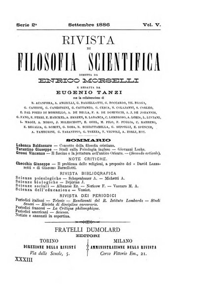 Rivista di filosofia scientifica