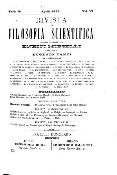 Rivista di filosofia scientifica