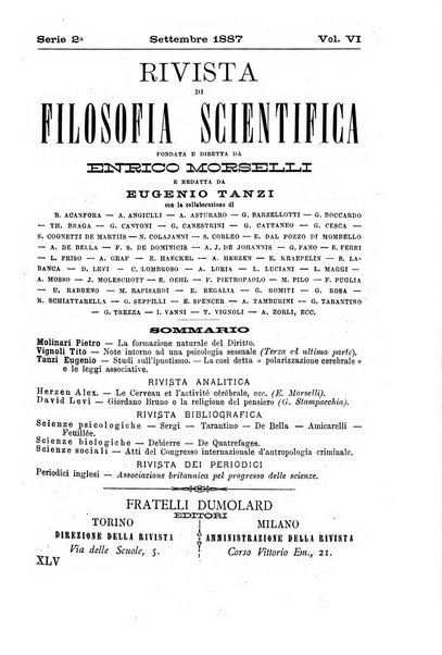 Rivista di filosofia scientifica