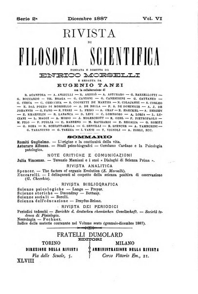 Rivista di filosofia scientifica