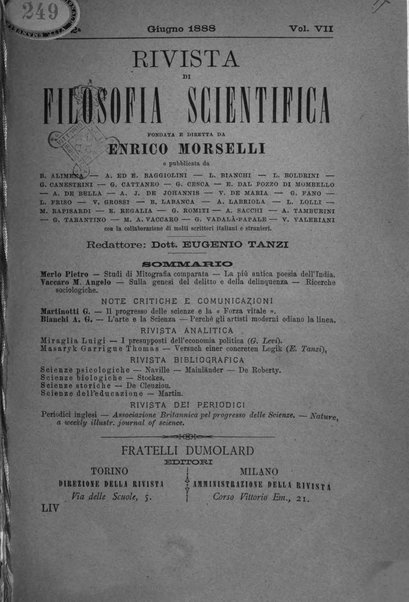 Rivista di filosofia scientifica