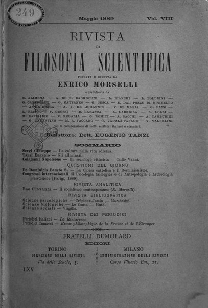 Rivista di filosofia scientifica