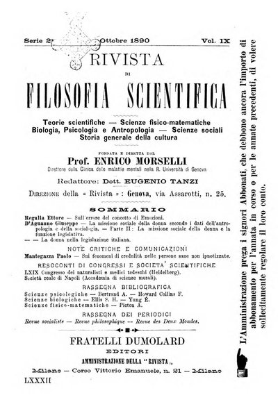 Rivista di filosofia scientifica