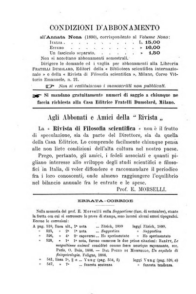 Rivista di filosofia scientifica