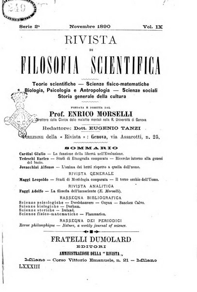 Rivista di filosofia scientifica