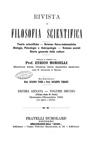 Rivista di filosofia scientifica