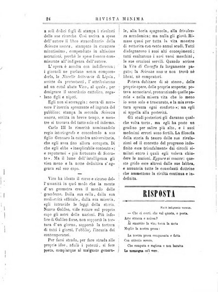 Rivista minima di scienze, lettere ed arti