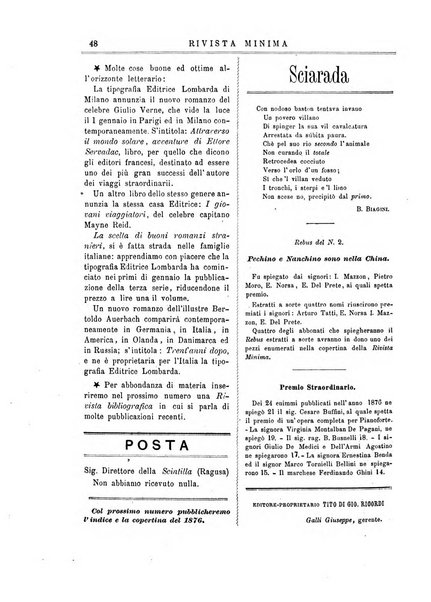 Rivista minima di scienze, lettere ed arti