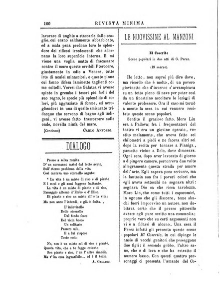 Rivista minima di scienze, lettere ed arti