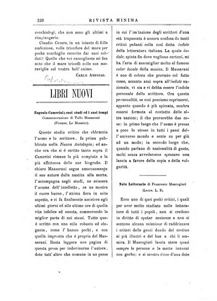 Rivista minima di scienze, lettere ed arti