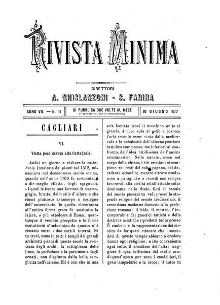 Rivista minima di scienze, lettere ed arti