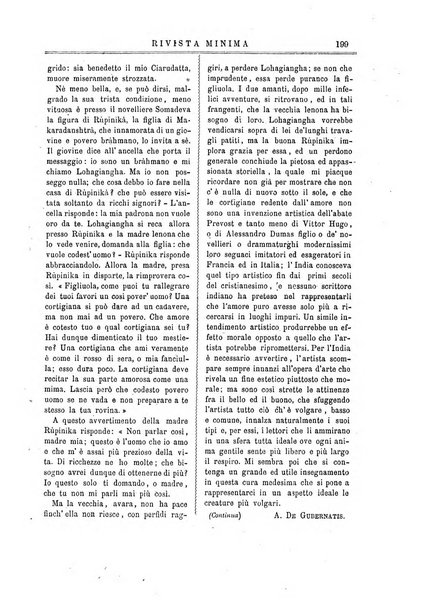 Rivista minima di scienze, lettere ed arti