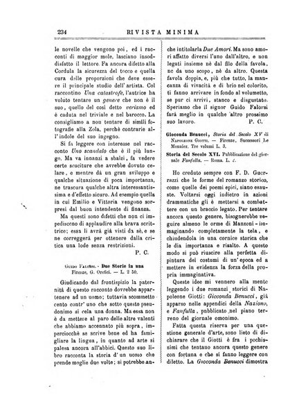 Rivista minima di scienze, lettere ed arti