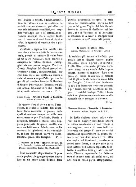 Rivista minima di scienze, lettere ed arti