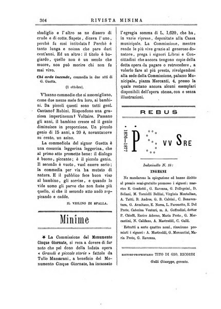 Rivista minima di scienze, lettere ed arti