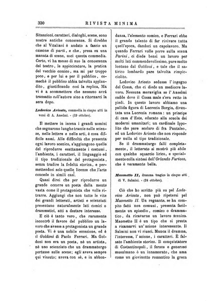 Rivista minima di scienze, lettere ed arti