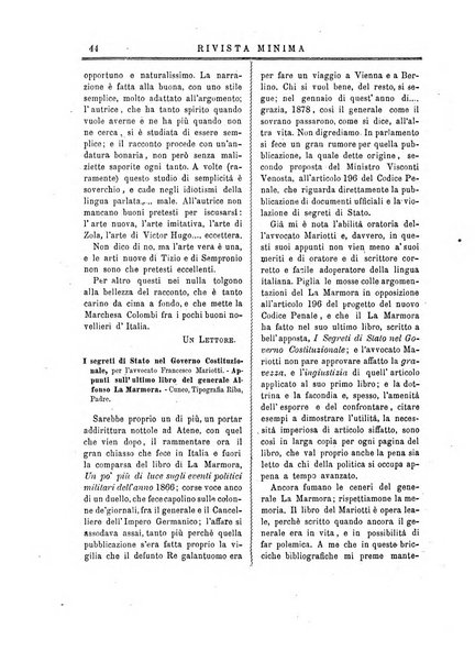 Rivista minima di scienze, lettere ed arti