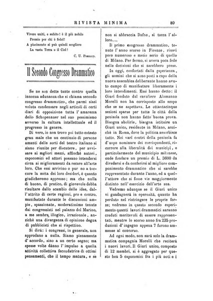 Rivista minima di scienze, lettere ed arti