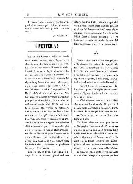 Rivista minima di scienze, lettere ed arti