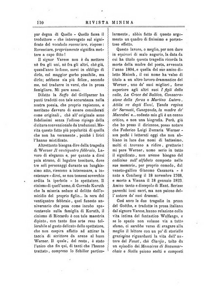 Rivista minima di scienze, lettere ed arti