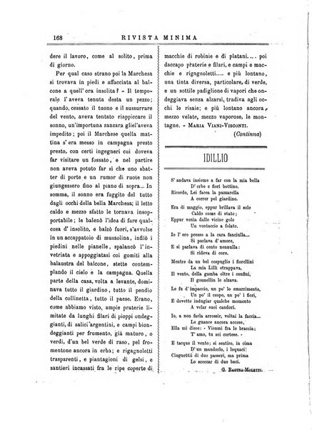 Rivista minima di scienze, lettere ed arti