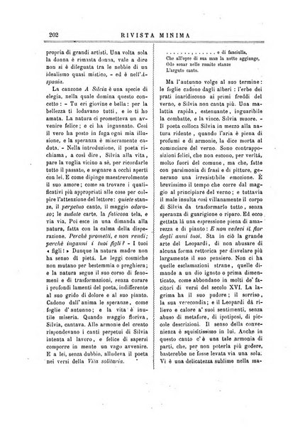 Rivista minima di scienze, lettere ed arti