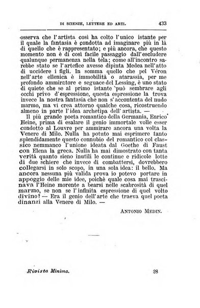 Rivista minima di scienze, lettere ed arti