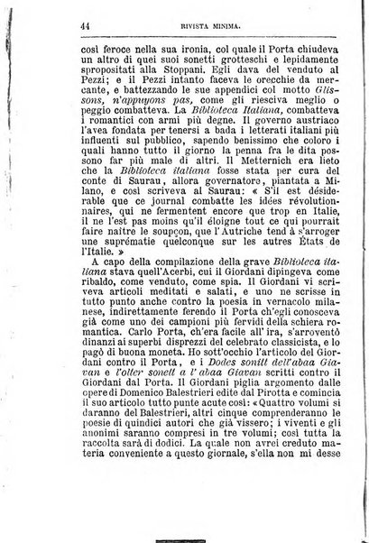 Rivista minima di scienze, lettere ed arti