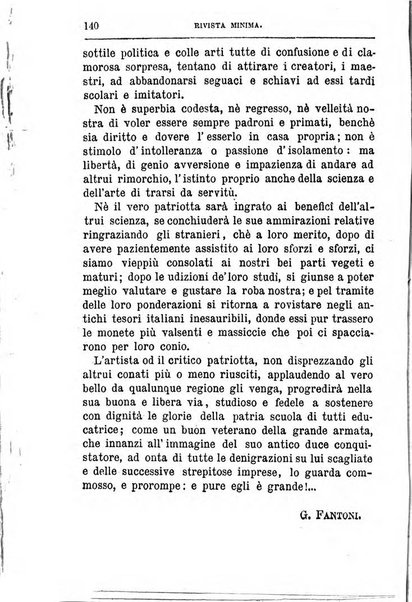 Rivista minima di scienze, lettere ed arti