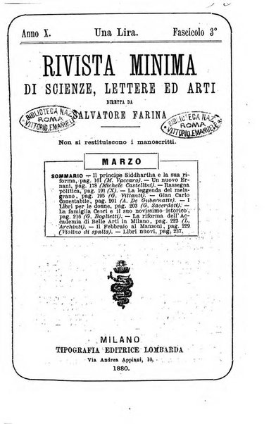 Rivista minima di scienze, lettere ed arti