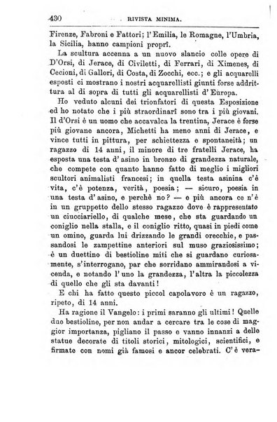 Rivista minima di scienze, lettere ed arti