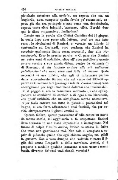 Rivista minima di scienze, lettere ed arti