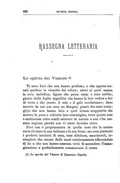 Rivista minima di scienze, lettere ed arti