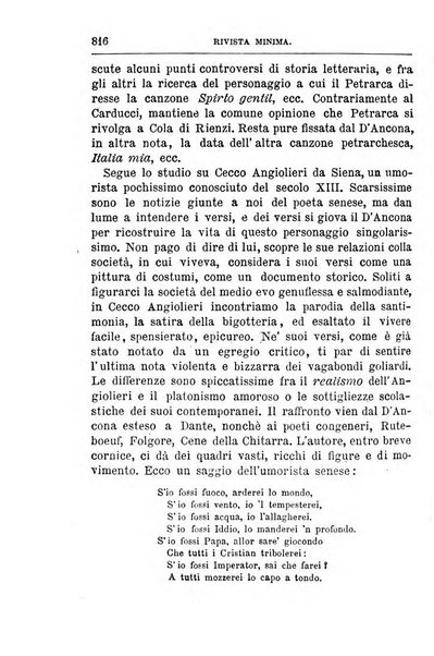 Rivista minima di scienze, lettere ed arti