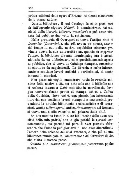 Rivista minima di scienze, lettere ed arti